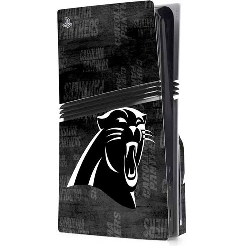 NFL Carolina Panthers Black & White PlayStation PS5 Skins