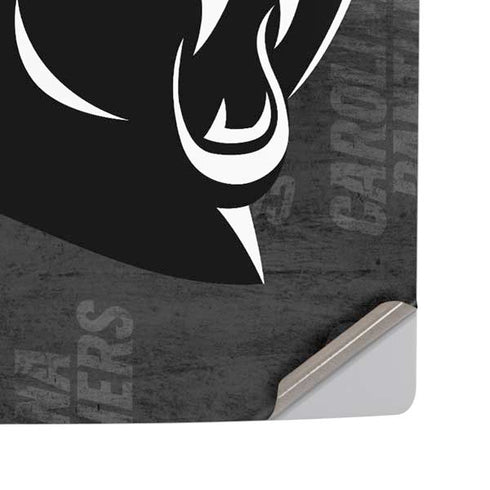 NFL Carolina Panthers Black & White PS5 Pro Disk Console Skin