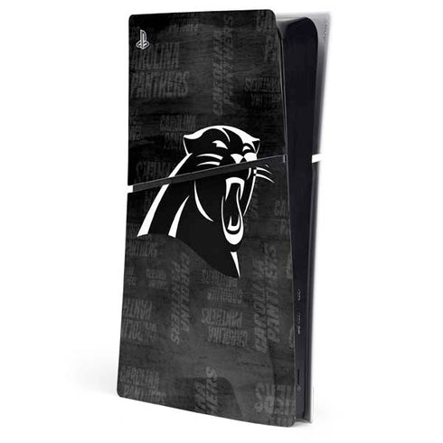 NFL Carolina Panthers Black & White PlayStation PS5 Skins