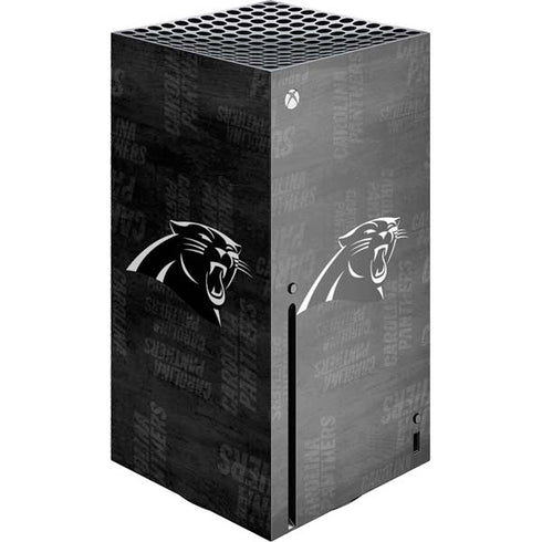 NFL Carolina Panthers Black & White Xbox Series X Skins