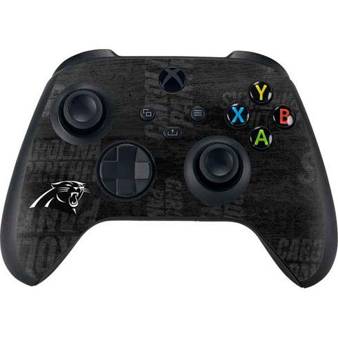 NFL Carolina Panthers Black & White XBox Series X Digital Edition Bundle Skin