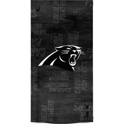 NFL Carolina Panthers Black & White XBox Series X Digital Edition Console Skin
