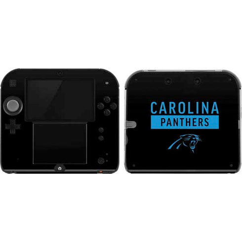 NFL Carolina Panthers Black Performance Series Nintendo Skins