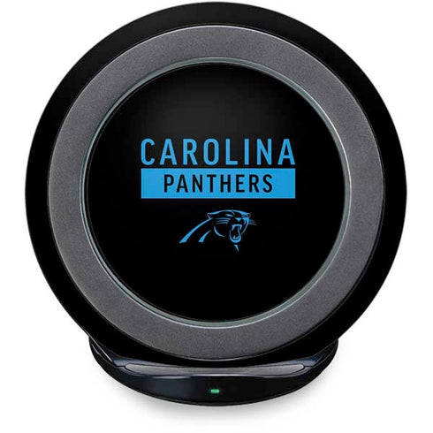 NFL Carolina Panthers Black Performance Series Fast Charge Wireless Charging Stand Skin
