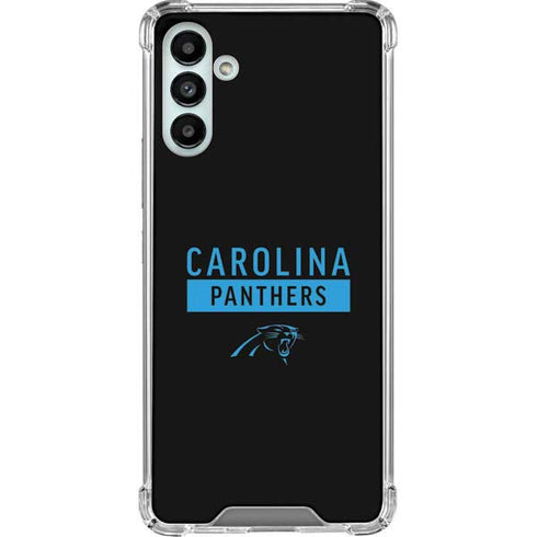 NFL Carolina Panthers Black Performance Series Galaxy A13 5G Clear Case