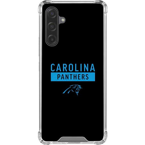 NFL Carolina Panthers Black Performance Series Galaxy A17 Clear Case