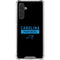NFL Carolina Panthers Black Performance Series Galaxy A17 Clear Case
