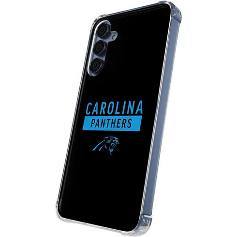 NFL Carolina Panthers Black Performance Series Galaxy A35 5G Clear Case