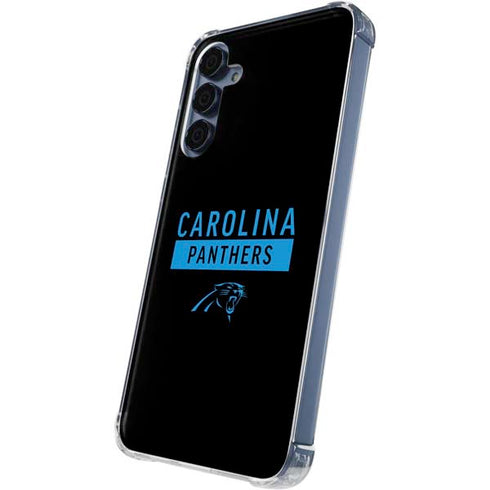 NFL Carolina Panthers Black Performance Series Galaxy A55 5G Clear Case
