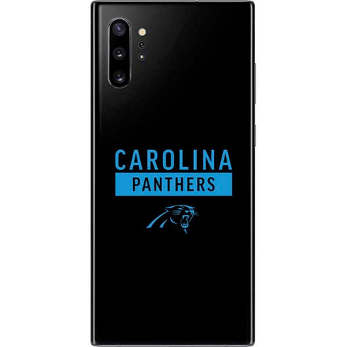 NFL Carolina Panthers Black Performance Series Galaxy Note 10 Plus Skin