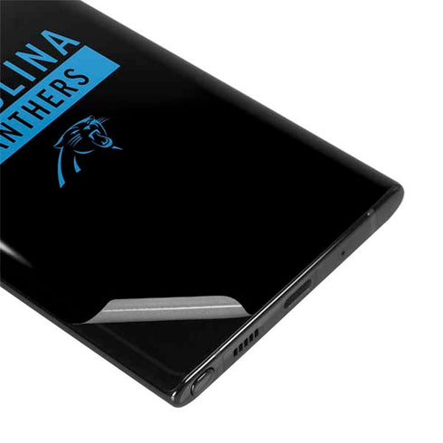 NFL Carolina Panthers Black Performance Series Galaxy Note 10 Plus Skin