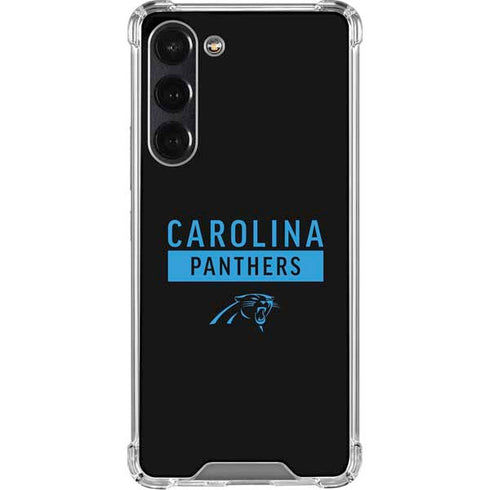 NFL Carolina Panthers Black Performance Series Galaxy S24 FE Clear Case