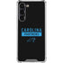NFL Carolina Panthers Black Performance Series Galaxy S24 FE Clear Case
