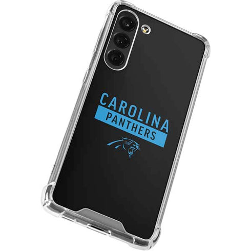 NFL Carolina Panthers Black Performance Series Galaxy S24 FE Clear Case