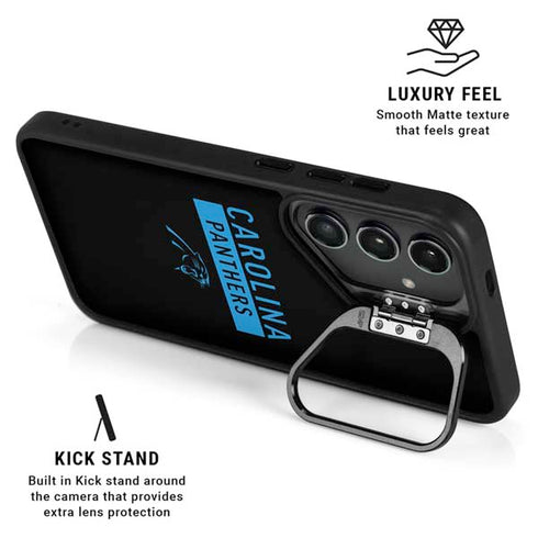 NFL Carolina Panthers Black Performance Series Galaxy S25 Plus Kickstand Case
