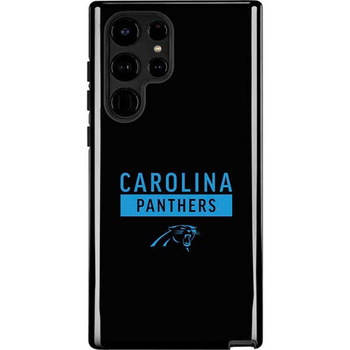 NFL Carolina Panthers Black Performance Series Galaxy S25 Ultra Impact Case