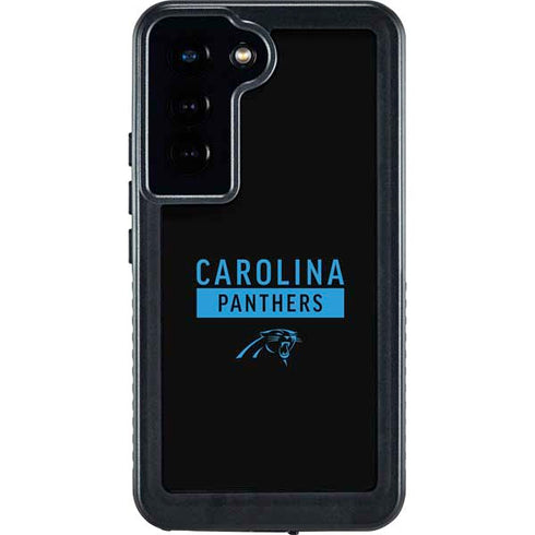 NFL Carolina Panthers Black Performance Series Galaxy S24 Waterproof Case