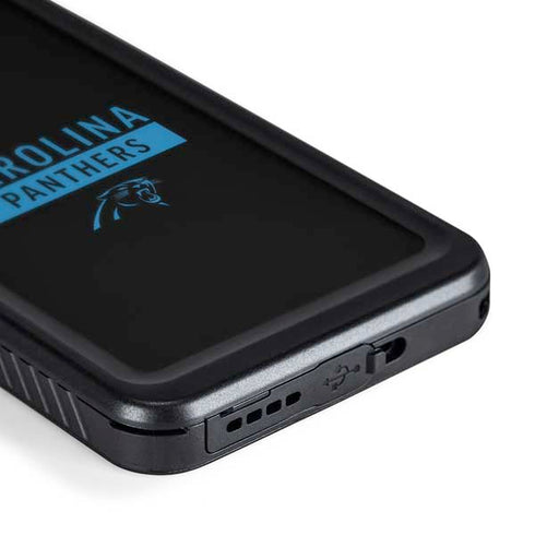 NFL Carolina Panthers Black Performance Series Galaxy S24 Waterproof Case