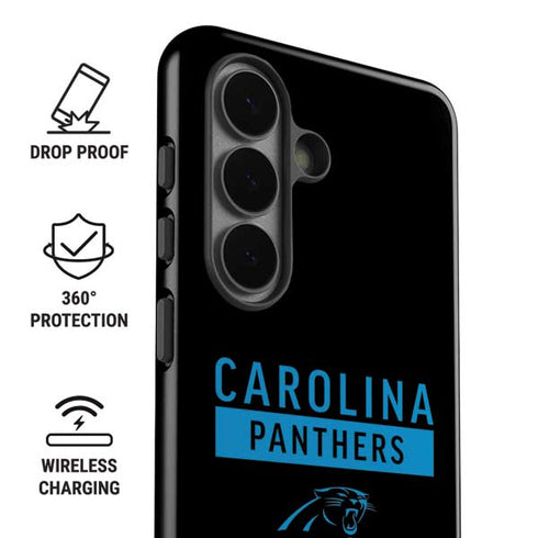 NFL Carolina Panthers Black Performance Series Galaxy S26 Impact Case