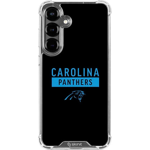 NFL Carolina Panthers Black Performance Series Galaxy S26 Plus Clear Case