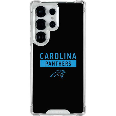 NFL Carolina Panthers Black Performance Series Galaxy S26 Ultra Clear Case