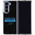 NFL Carolina Panthers Black Performance Series Galaxy Z Fold5 5G Clear Case