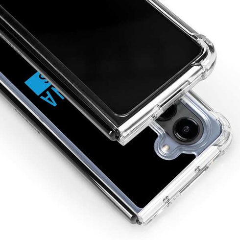 NFL Carolina Panthers Black Performance Series Galaxy Z Fold5 5G Clear Case
