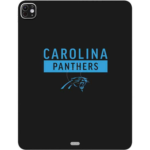 NFL Carolina Panthers Black Performance Series iPad Pro 13in M4 (2024) Skin