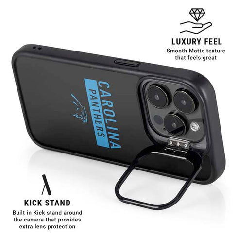 NFL Carolina Panthers Black Performance Series iPhone 13 Pro Kickstand Case
