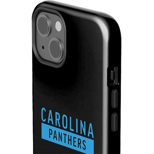 NFL Carolina Panthers Black Performance Series iPhone 15 Impact Case