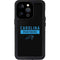 NFL Carolina Panthers Black Performance Series iPhone 15 Pro Waterproof Case