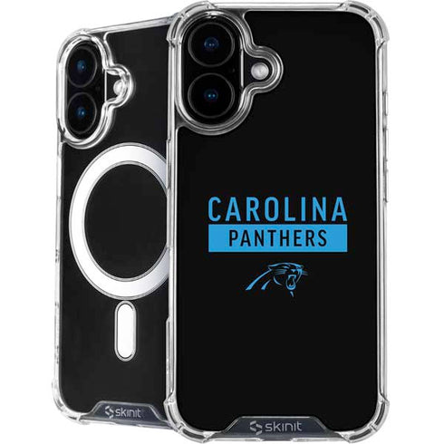 NFL Carolina Panthers Black Performance Series iPhone 16 MagSafe Case