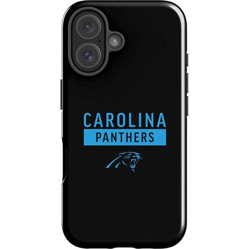 NFL Carolina Panthers Black Performance Series iPhone 16 Plus Impact Case