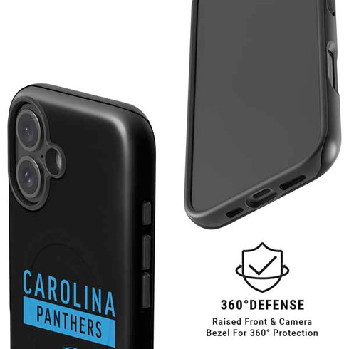 NFL Carolina Panthers Black Performance Series iPhone 16 Plus Magsafe Impact Case