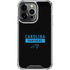 NFL Carolina Panthers Black Performance Series iPhone 16 Pro Clear Case