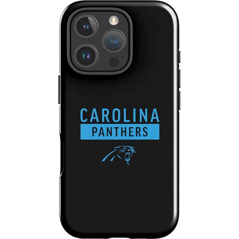 NFL Carolina Panthers Black Performance Series iPhone 16 Pro Impact Case