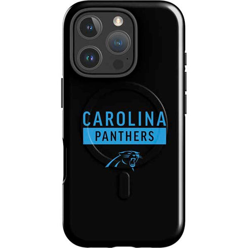 NFL Carolina Panthers Black Performance Series iPhone 16 Pro Magsafe Impact Case
