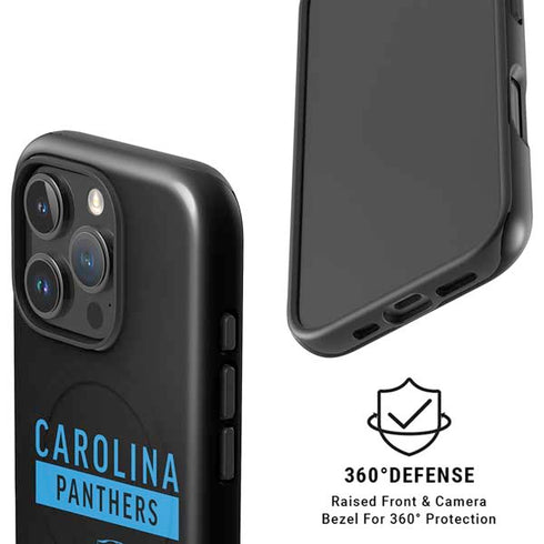 NFL Carolina Panthers Black Performance Series iPhone 16 Pro Magsafe Impact Case