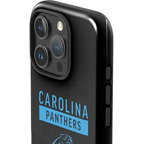 NFL Carolina Panthers Black Performance Series iPhone 16 Pro Max Impact Case