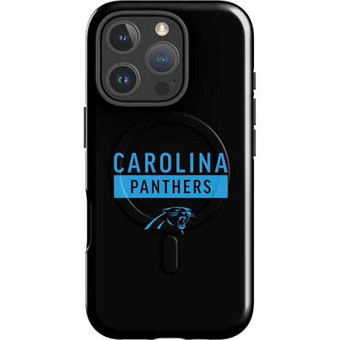 NFL Carolina Panthers Black Performance Series iPhone 16 Pro Max Magsafe Impact Case