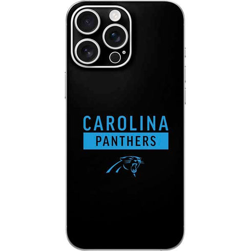 NFL Carolina Panthers Black Performance Series iPhone 16 Pro Max Skin