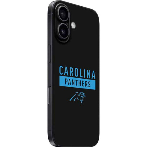 NFL Carolina Panthers Black Performance Series iPhone 16 Skin