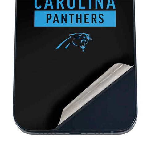NFL Carolina Panthers Black Performance Series iPhone 16 Skin