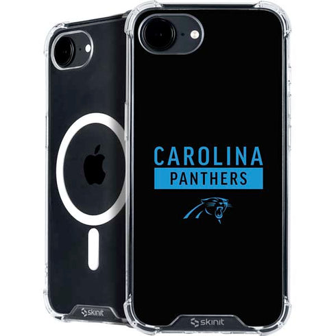 NFL Carolina Panthers Black Performance Series iPhone 16e MagSafe Case