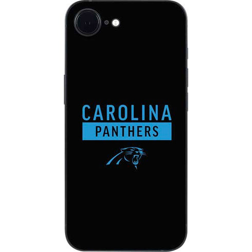 NFL Carolina Panthers Black Performance Series iPhone 16e Skin