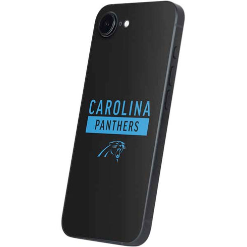 NFL Carolina Panthers Black Performance Series iPhone 16e Skin