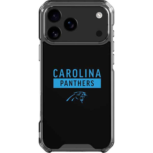 NFL Carolina Panthers Black Performance Series iPhone 18 Pro Max Clear Case