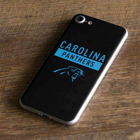 NFL Carolina Panthers Black Performance Series iPhone 8 Skin
