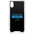 NFL Carolina Panthers Black Performance Series iPhone XS Clear Case