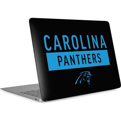 NFL Carolina Panthers Black Performance Series Apple MacBook Air Skin